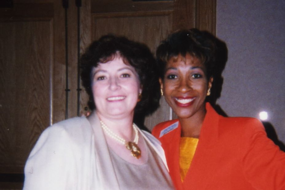 Linda at a speaking engagement